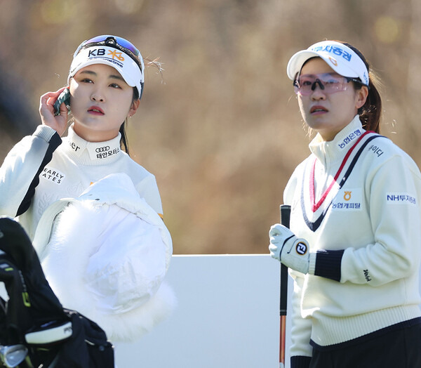 한국여자프로골프(KLPGA) 투어에서 활약하는 이예원, 박민지 프로. 사진제공=KLPGA