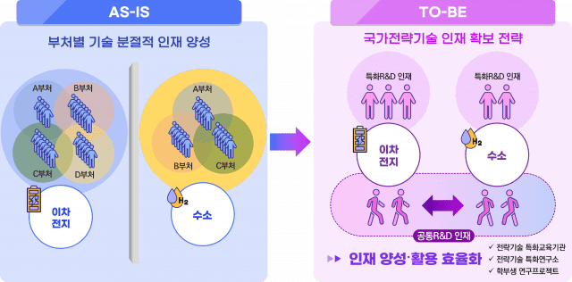 특화 및 공통R&D 인재 특성을 반영한 인재정책 (자료=과기정통부)