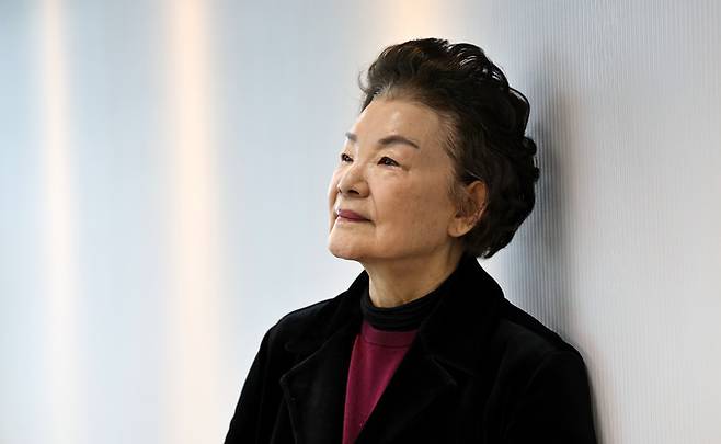 시인 신달자.&nbsp; 허정호 기자