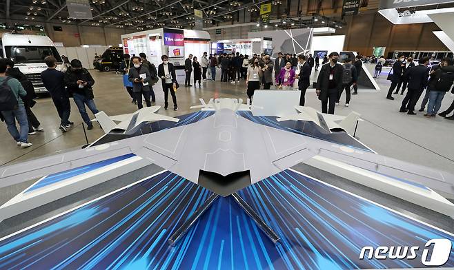 대한항공의 차세대 스텔스 무인 전투체계. <자료사진>2023.2.23/뉴스1 ⓒ News1 조태형 기자