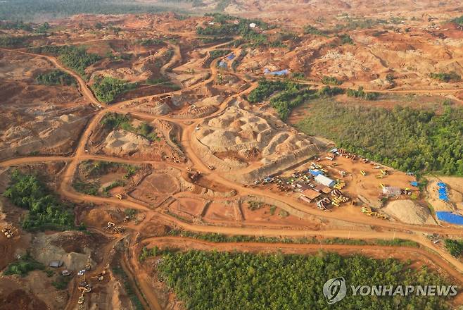 인도네시아 술라웨시섬 니켈 광산 [AFP 연합뉴스 자료사진. 재판매 및 DB 금지]