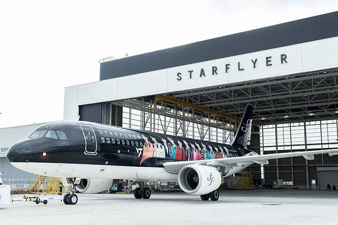 세븐틴 랩핑 항공기. /하이브 재팬