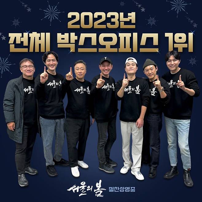 지난달 22일 개봉한 영화 '서울의 봄'이 25일 관객 1069만을 넘어서며  2023년 최대 흥행작에 올랐다.