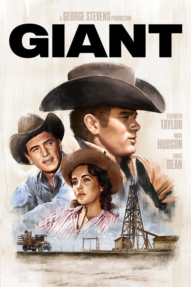 1956년 개봉한 영화 자이언트. 미국 텍사스 '석유 왕' 글렌 매카시(Glenn McCarthy)라는 실존인물의 삶에서 영감을 얻은 작품으로 제트(제임스 딘 분)라는 농장 막노동꾼이 석유 갑부가 되는 내용이 담겼다.