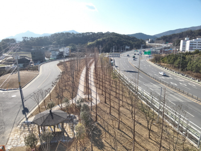 ▲기후대응 도시숲 조성. ⓒ남해군