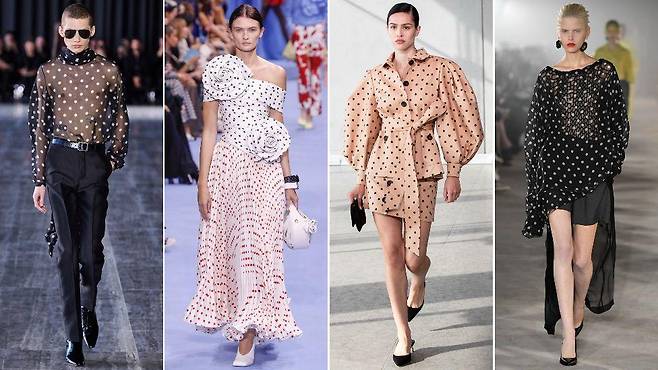 (왼쪽부터) 생로랑, 발망, 캐롤리나 헤레라, 언더커버