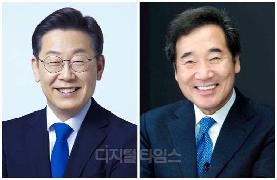 이재명 더불어민주당 대표(왼쪽)와 이낙연 전 대표<디지털타임스 DB>