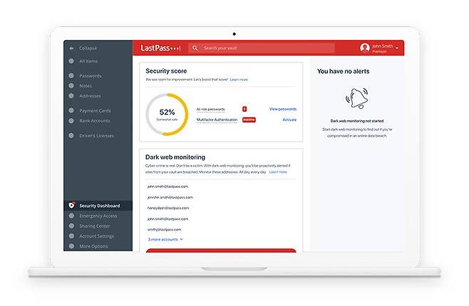 라스트패스가 보안 점수를 산정한 모습 (출처 : LastPass)