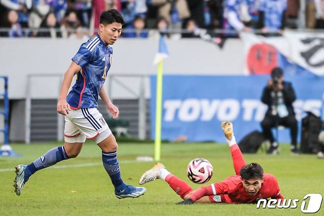 일본과 태국의 경기 모습 ⓒ AFP=뉴스1