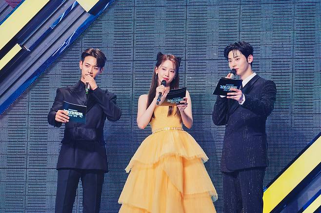 MBC '2023 가요대제전' MC 최민호, 임윤아, 황민현(왼쪽부터). 사진 제공=MBC