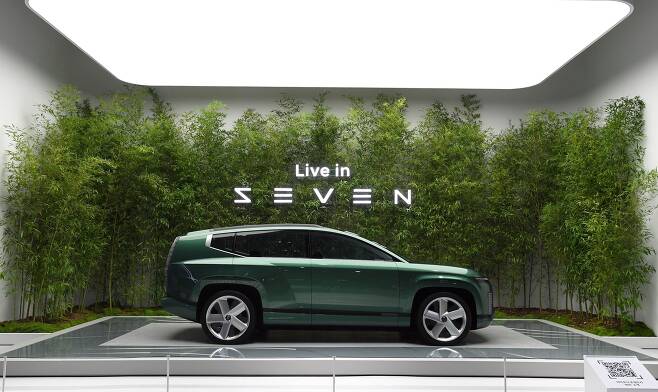 전기 콘셉트 SUV 세븐. 아이오닉7의 개발 방향성을 볼 수 있는 차다./현대차 제공