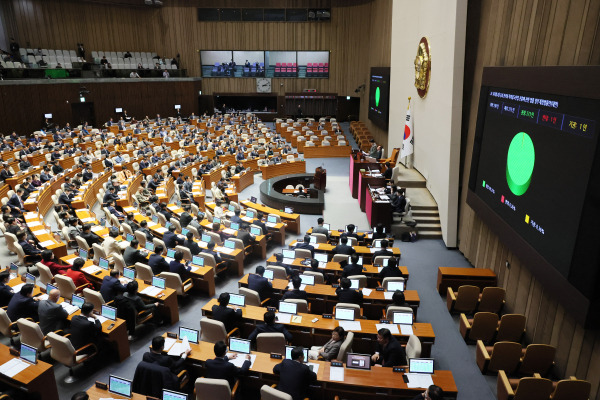 2023년 12월 28일 국회 본회의장. (연합뉴스)