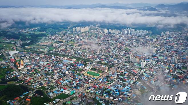 금산읍내 전경.(금산군 제공)/뉴스1