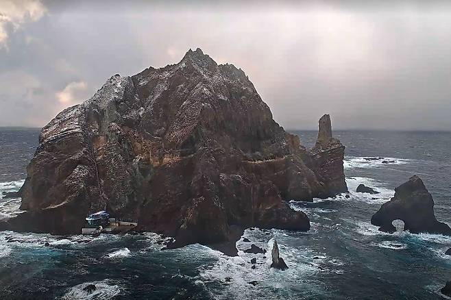 눈 쌓인 독도. 연합뉴스