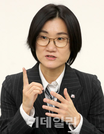 김영미 저출산고령사회위원회 부위원장이 이데일리와 인터뷰하고 있다.(사진=방인권 기자)