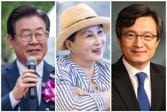 (왼쪽부터) 이재명 더불어민주당 대표, 전여옥 전 국회의원, 김의겸 민주당 의원. <디지털타임스 이슬기·박동욱 기자, 디지털타임스 DB>