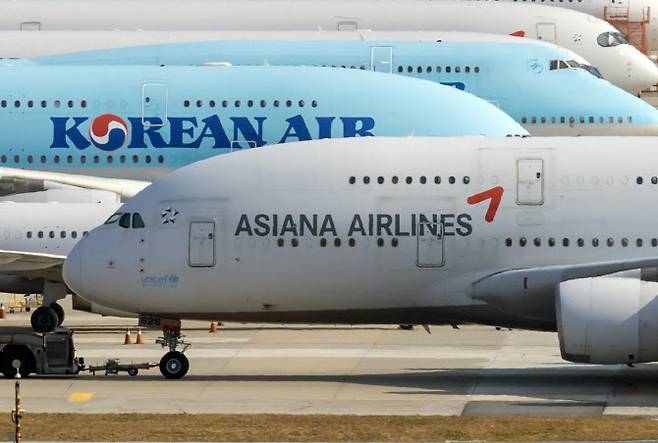 지난달 11월 2일 인천공항 전망대에서 바라본 인천국제공항 계류장 모습.(사진=연합뉴스)