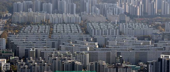 서울시 강남구 재건축 아파트 밀집지역 모습. [이상섭 기자]