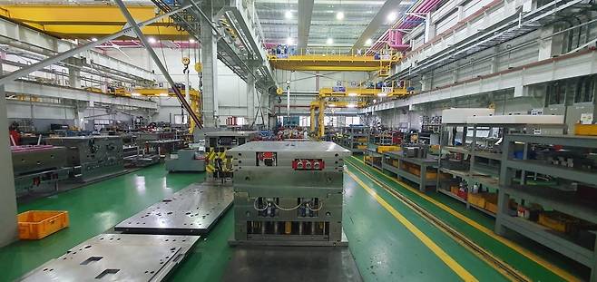 충남 당진 삼우코리아 공장 내부. 이미경 기자