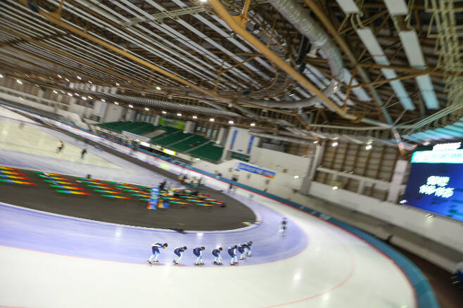 전국동계체전이 열리는 서울 태릉국제스케이트장. 대한빙상경기연맹