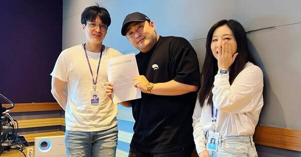 2023년 MBC '잠깐만' 캠페인 녹음 중 한 컷. [사진제공=장효진]