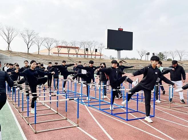 동계 훈련 선수단 [해남군 제공·재판매 및 DB 금지]