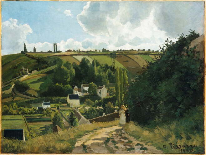 잘레 언덕, 퐁투아즈(1867). /메트로폴리탄 미술관