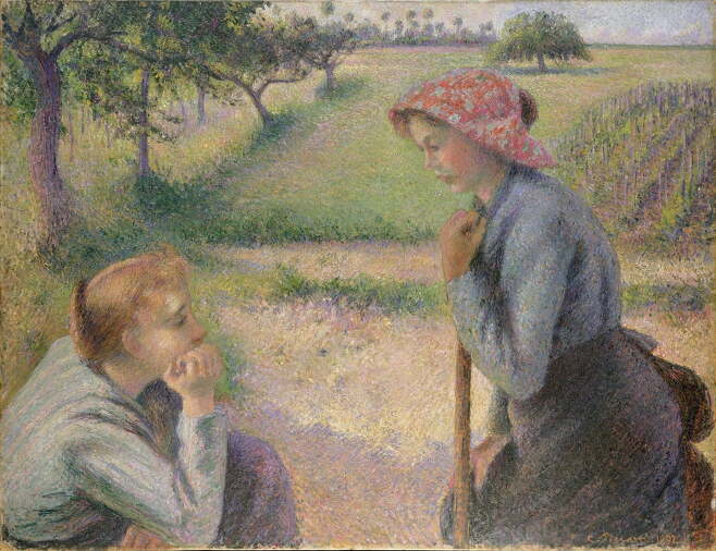 두 젊은 농민 여성(1891~1892). /메트로폴리탄 미술관