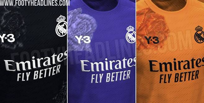 아디다스와 요지 야마모토가 협업해 제작한 레알의 유니폼이 출시 전 유출됐다. 사진=푸티 헤드라인스