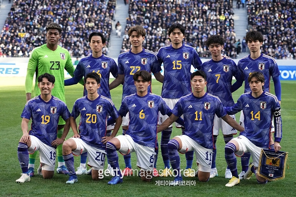 일본 축구대표팀. 사진=게티이미지