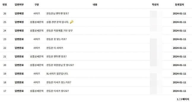 1992 티셔츠를 판매 중인 사이트에 달린 글들. / 사진=라이크더모스트