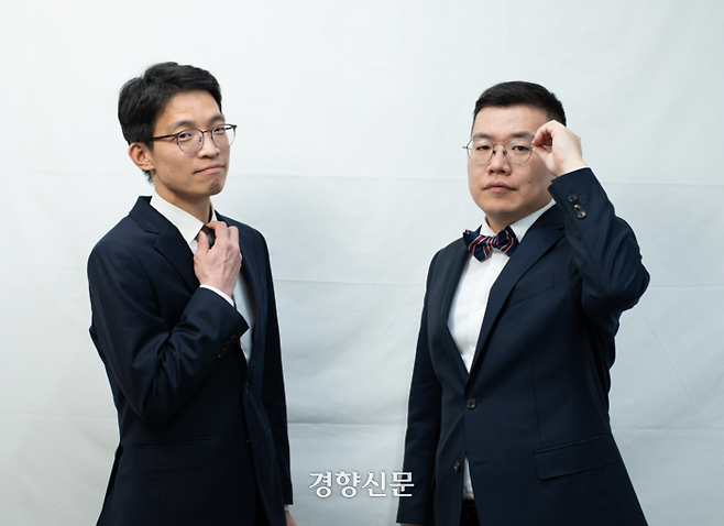 산업부 이재덕 기자(왼쪽)와 정치부 구교형 기자