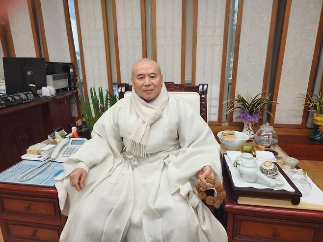 대한불교조계종 교육원장 범해스님. [사진=서믿음 기자]