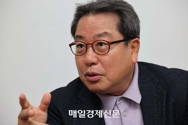 조광한 전 남양주 시장이 10일 서울 여의도에 위치한 사무실에서 매일경제와 인터뷰를 진행하고 있다. <한주형 기자>