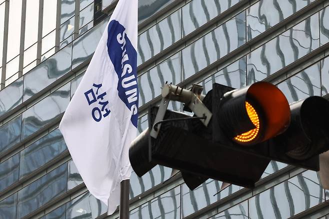 삼성전자 깃발. 한경DB