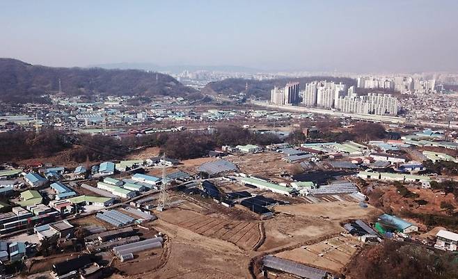 3기 신도시가 들어설 하남교산지구 전경.   【연합뉴스】