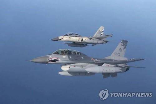 중국 인민해방군 군용기들 [대만 국방부 제공, 재판매 및 DB 금지]