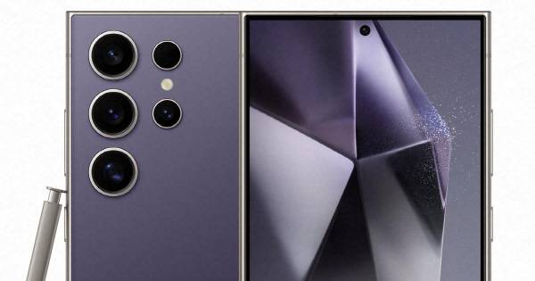 갤럭시 S24 울트라 모델의 티타늄 바이올렛 색상 제품. 삼성전자 제공