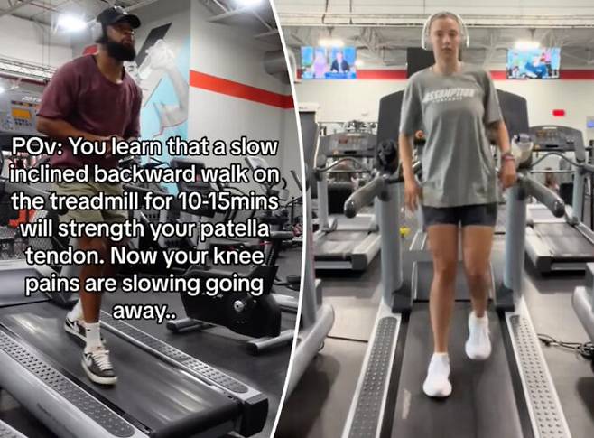 수많은 운동법 중 최근 틱톡에는 인기를 얻고 있는 운동법 중 하나가 뒤로 걷기다. [사진=뉴욕포스트 캡처]