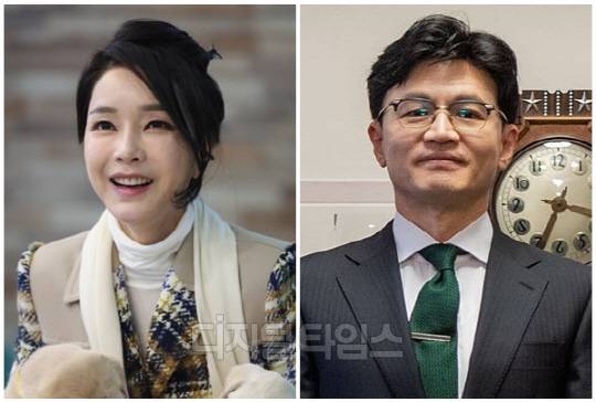 윤석열 대통령 부인 김건희 여사(왼쪽)와 한동훈 국민의힘 비상대책위원장. <디지털타임스 DB, 대통령실 제공>