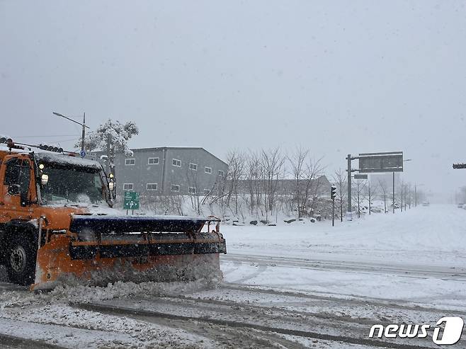 제설작업.(자료사진)ⓒ News1 DB