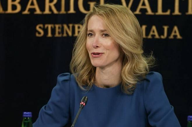 카야 칼라스 에스토니아 총리. 사회관계망서비스(SNS) 캡처