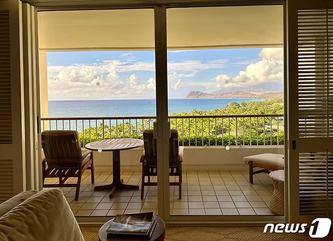 약 59㎡로 가장 작은 규모 객실에 속하는 오션 프런트룸ⓒ News1