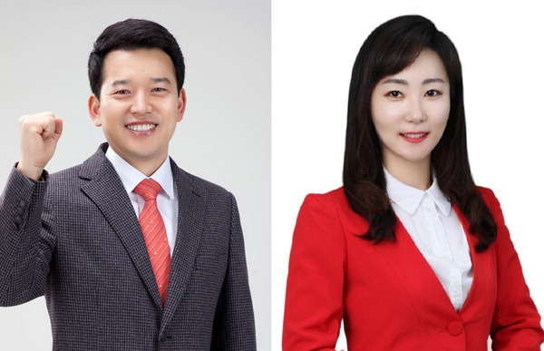 원영일(왼쪽), 김소정