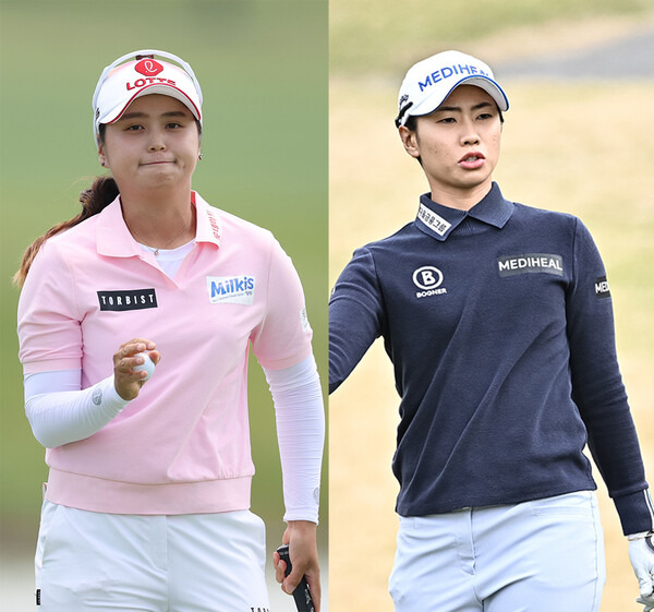 2024년 미국여자프로골프(LPGA) 투어 LPGA 드라이브온 챔피언십에 출전할 예정인 최혜진, 안나린 프로. 사진은 2023년 한국여자프로골프(KLPGA) 투어 대회에 출전했을 때 모습이다. 사진제공=KLPGA