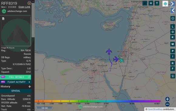 24일(현지시간) 우크라 국경에서 약 90㎞ 떨어진 러시아 벨고로드주 코로찬스키의 야블로노보 마을 인근 들판에 러시아군 수송기 일류신(IL)-65가 추락했다. 수송기에는 우크라군 포로 65명과 러시아인 승무원 6명 및 호송 군인 3명 등 9명 등 총 74명이 탑승하고 있었으며, 이 사고로 전원 사망했다. 사진은 추락 수송기 이동 경로. 2024.1.24 텔레그램