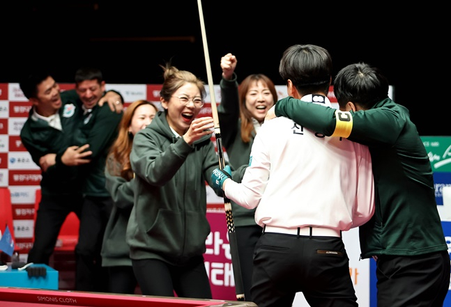 하나카드 하나페이 선수들. /사진=PBA 투어