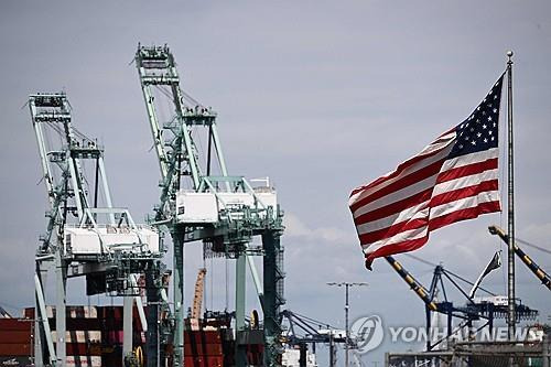 미국 로스앤젤레스항의 크레인 [AFP 연합뉴스 자료사진]