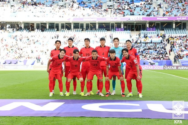 한국 남자 축구대표팀. 대한축구협회 제공