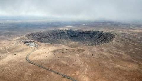 미국 애리조나에 있는 운석충돌구 '미티오 크레이터'. 사진 미티오 크레이터 홈페이지 캡처